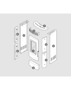 Kit Habillage DUAL-2 (faïence) bordeaux poli - 2062916133