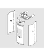 Kit Habillage RADIUS ED (acier verni) gris metallisé - 2060919302