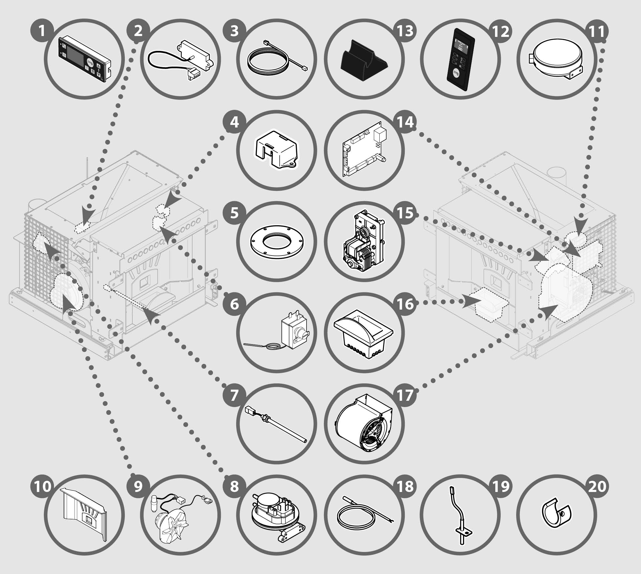 Vue éclatée ATOMO - 6192306000C