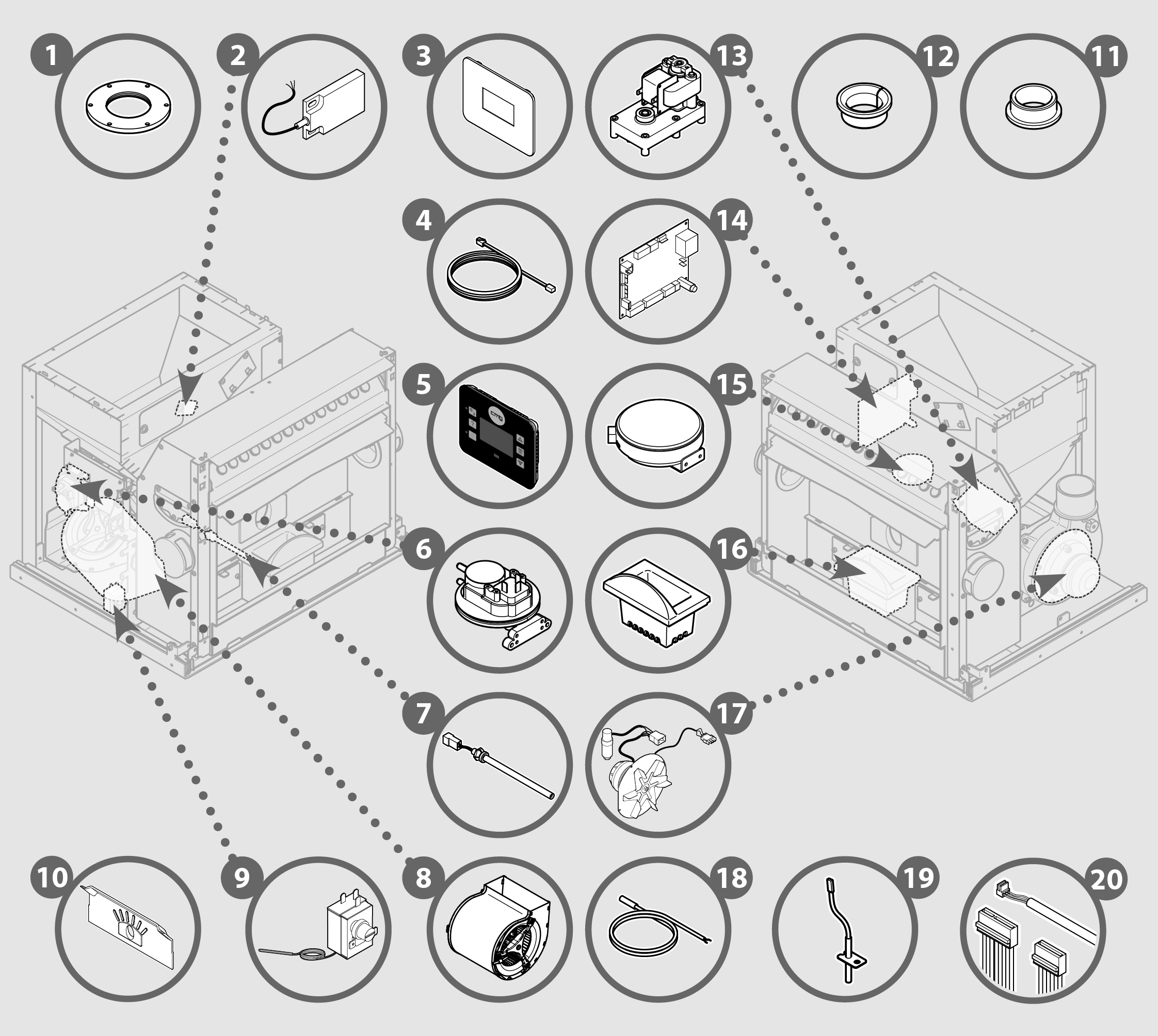 Vue éclatée ATOMO 9UP - 6192306200C