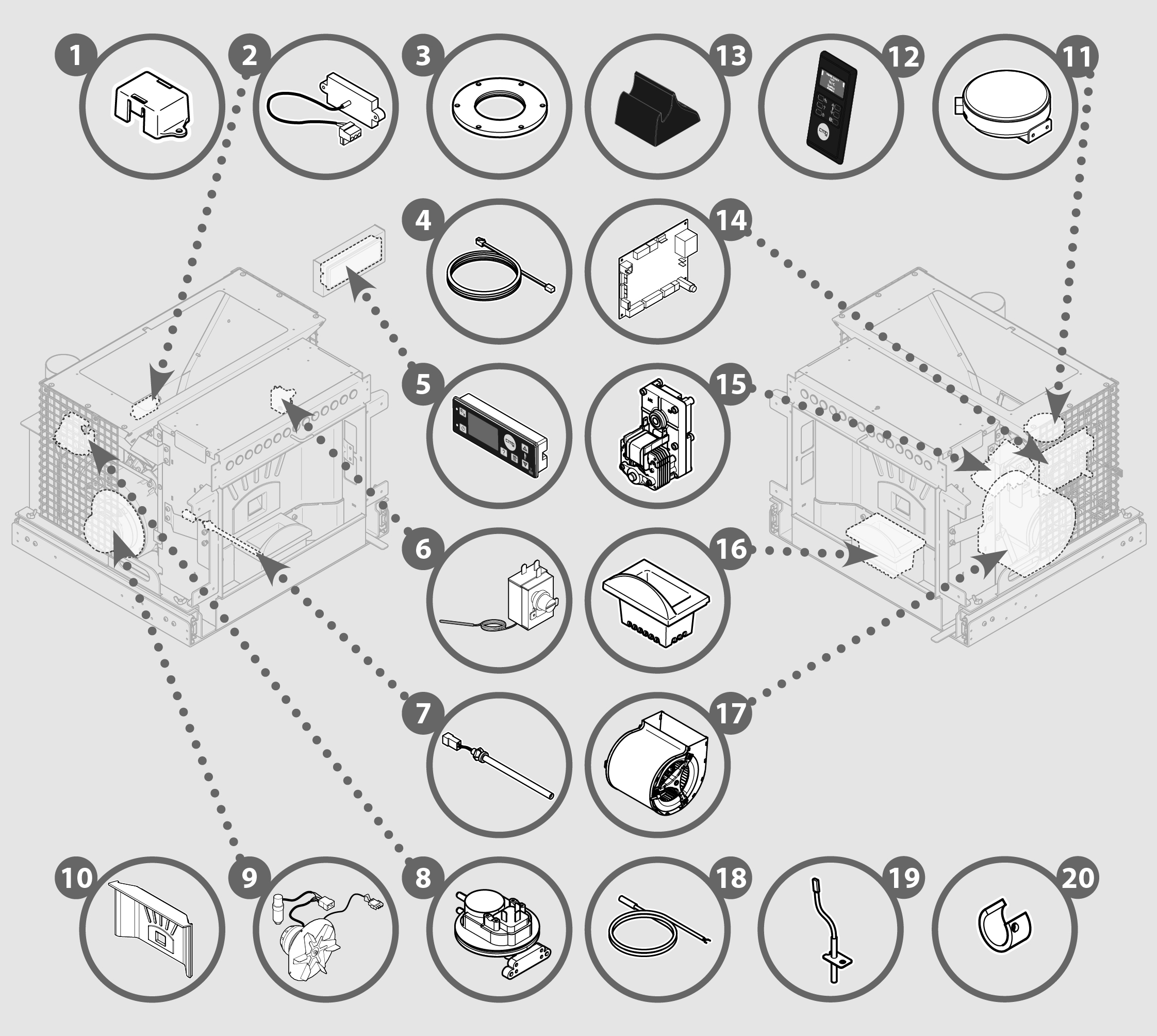 Vue éclatée ATOMO PLUS - 6192308900C