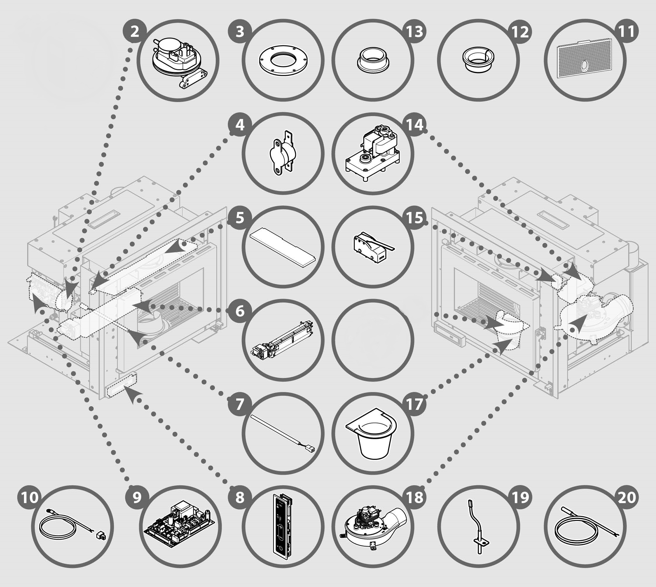 Vue éclatée MIGLIO 10 - 6192309600