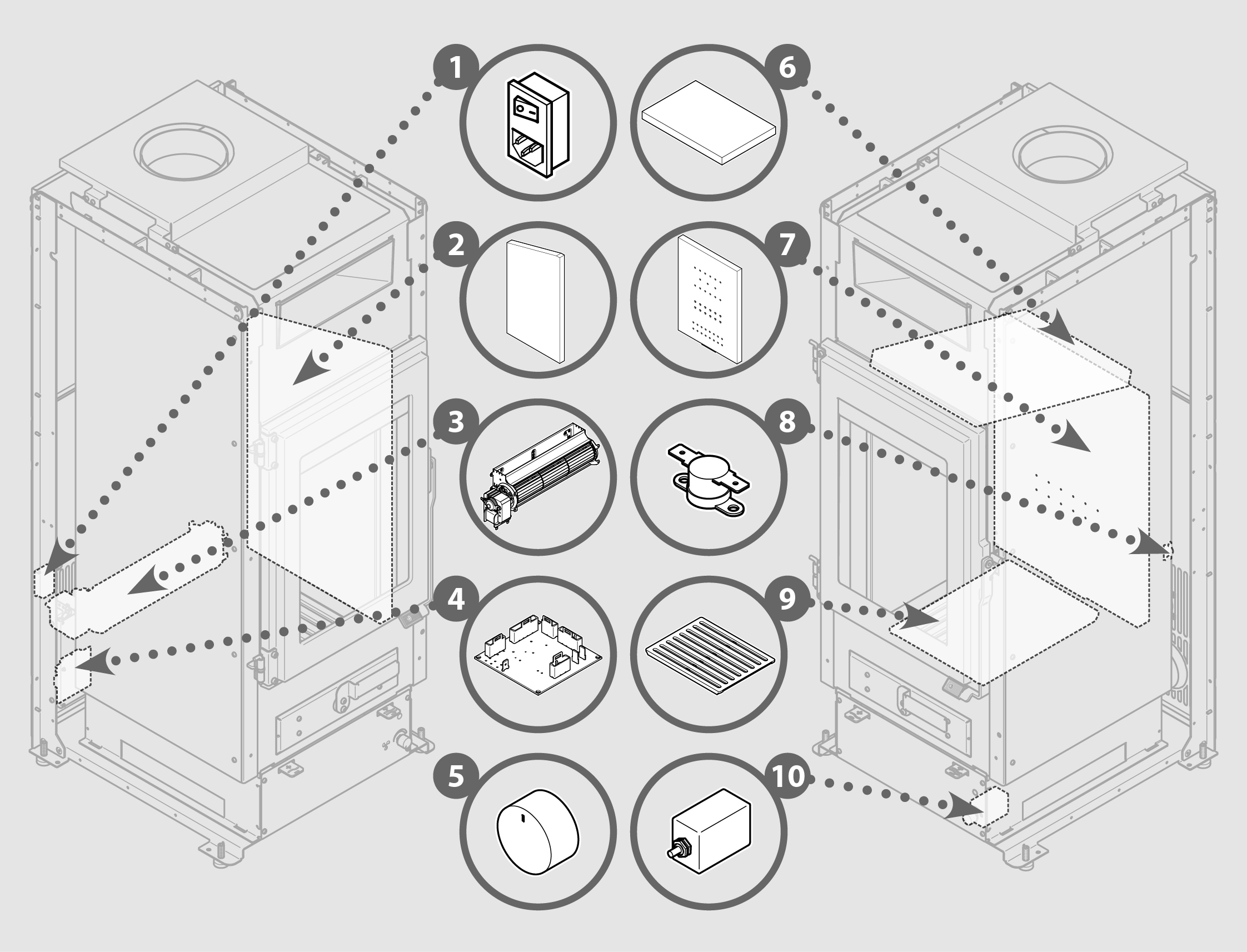 Vue éclatée ML 13V - 7090049300