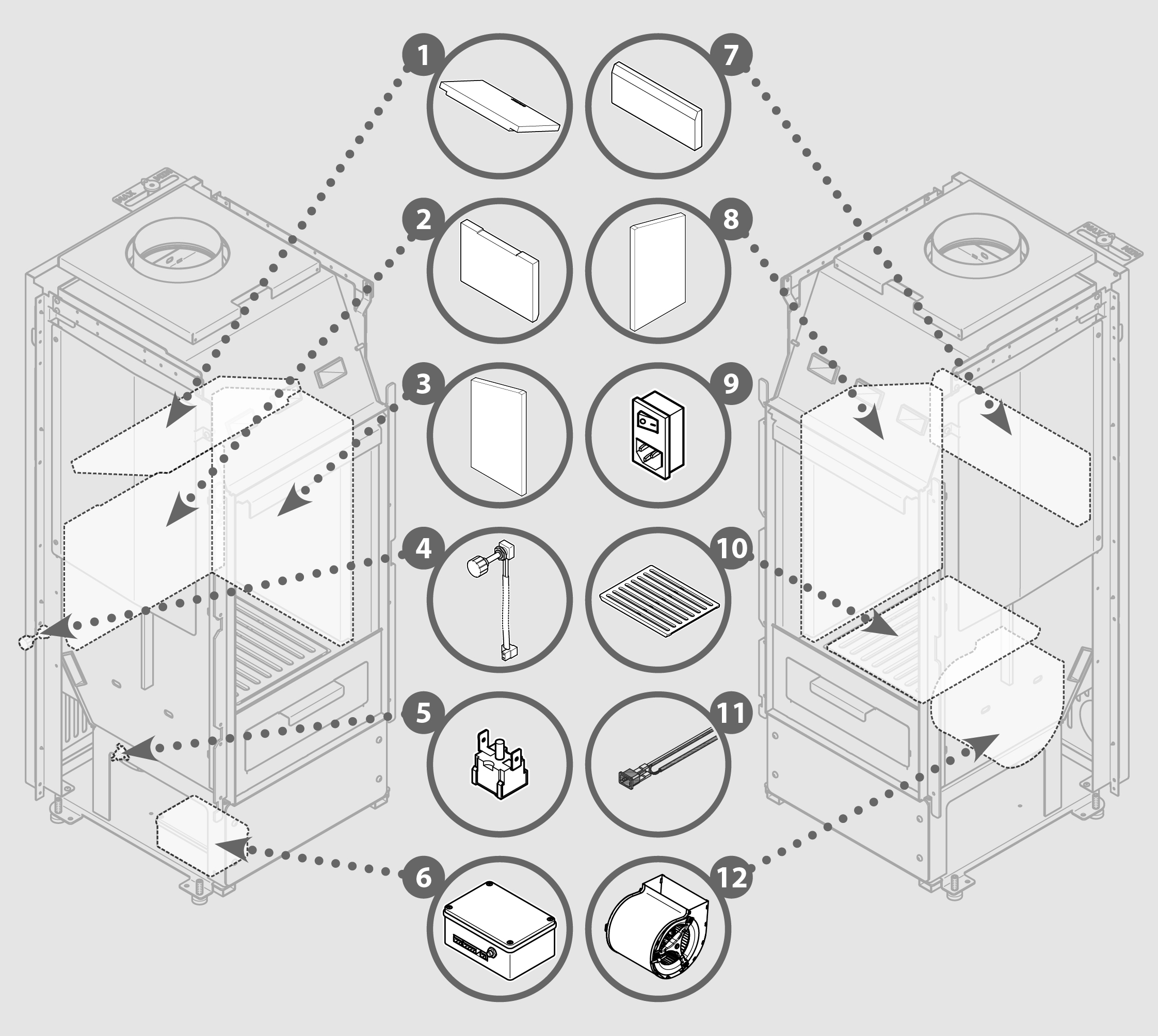 Vue éclatée LH 11V - 7091037000