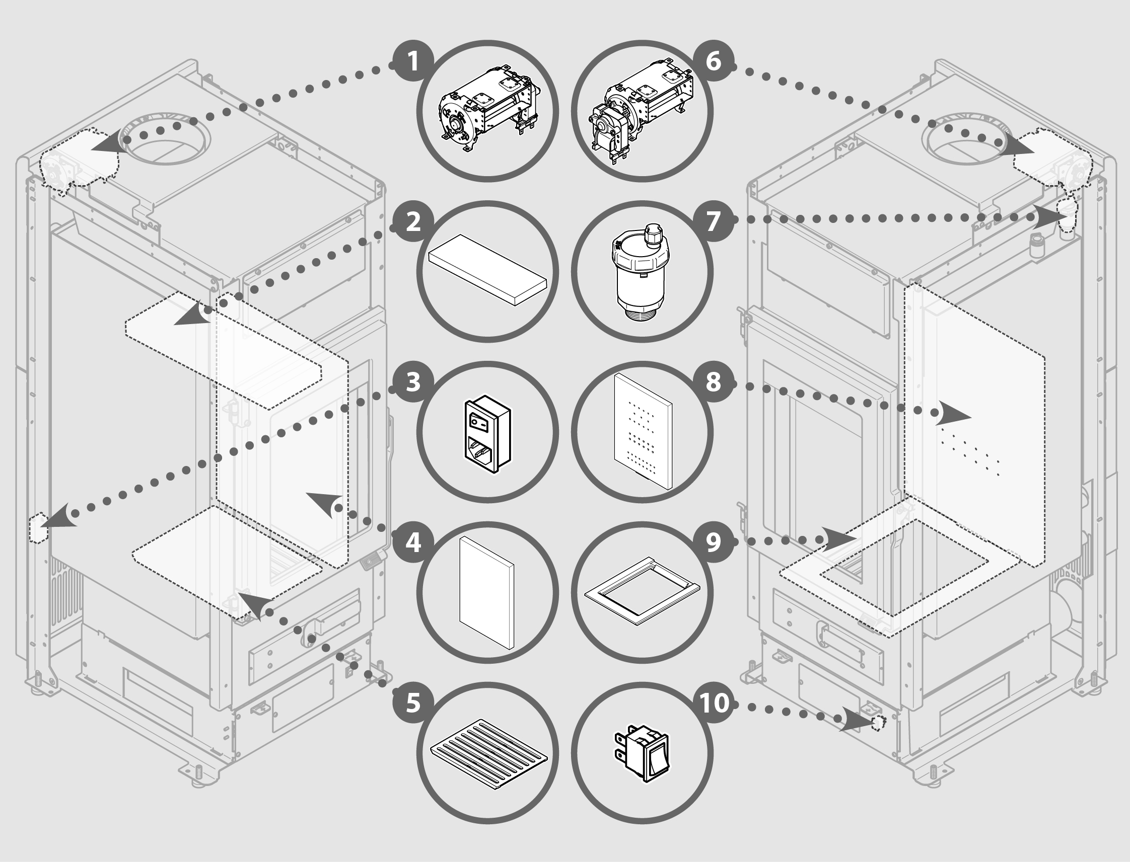 Vue éclatée MLW 22V - 7095049400