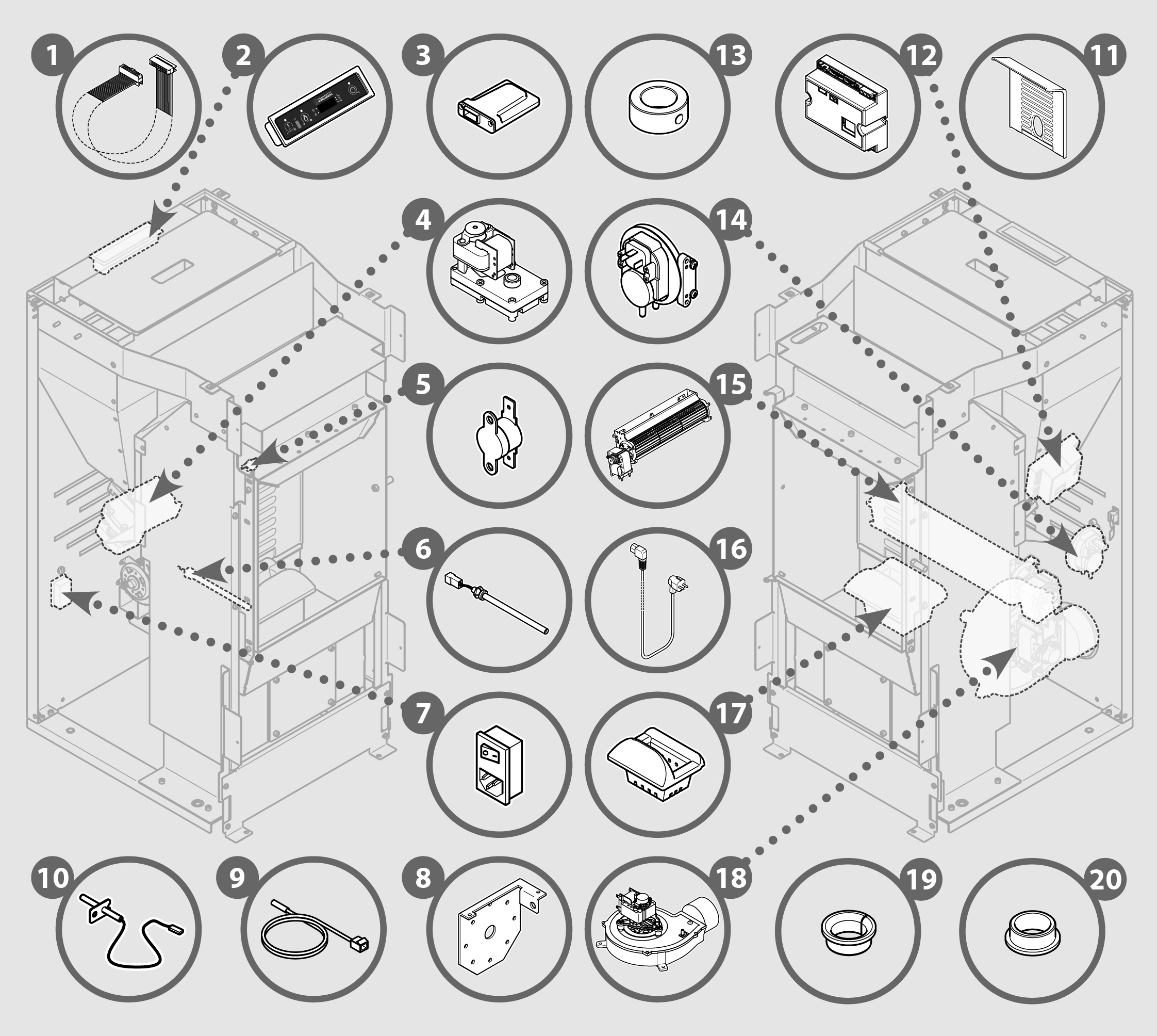 Vue éclatée PIANO - 72410391XX