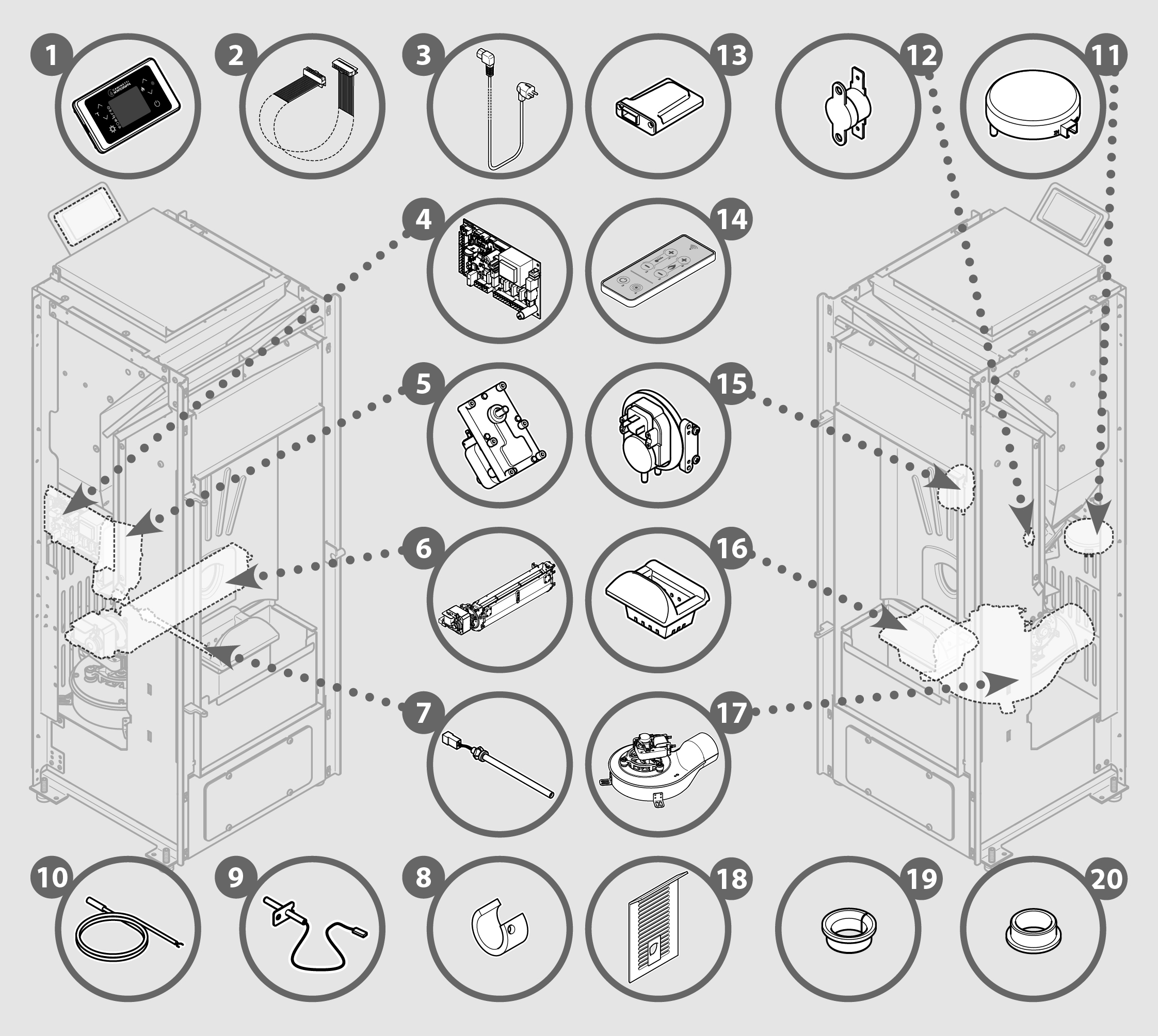 Vue éclatée STRALLO 7 - 72410395XX