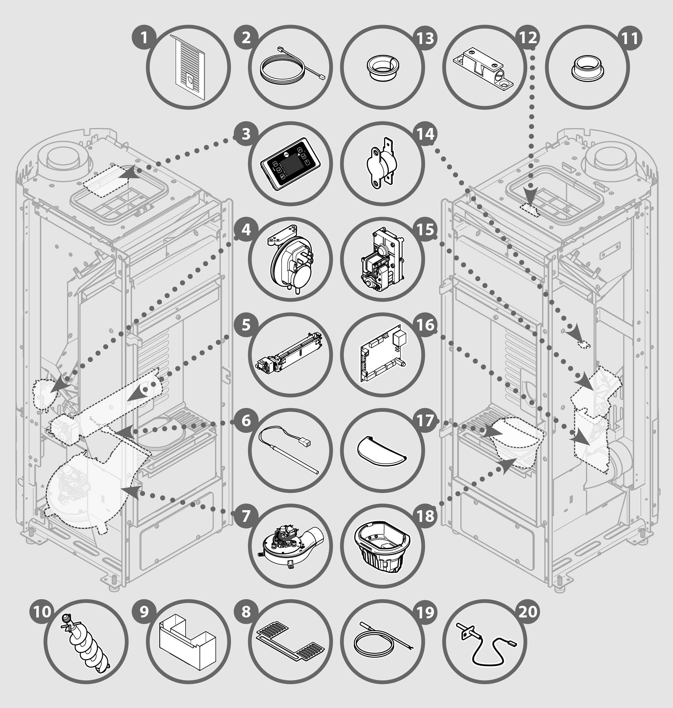 Vue éclatée BOTELLO 6 - 72410426XXC