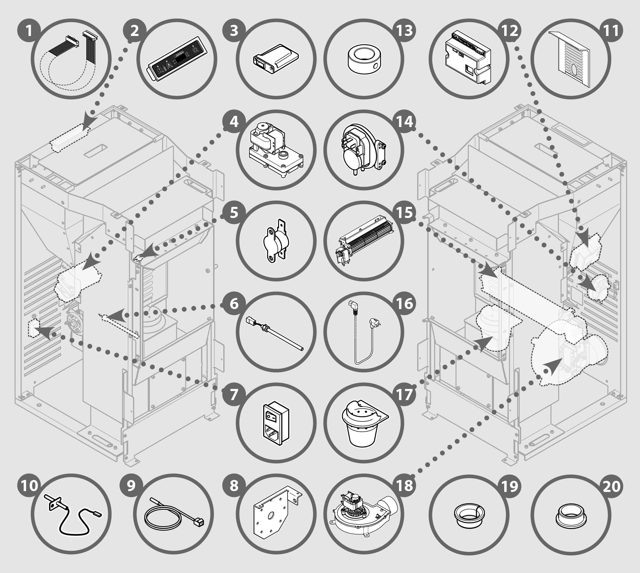 Vue éclatée PIANO-2 - 72410443XX