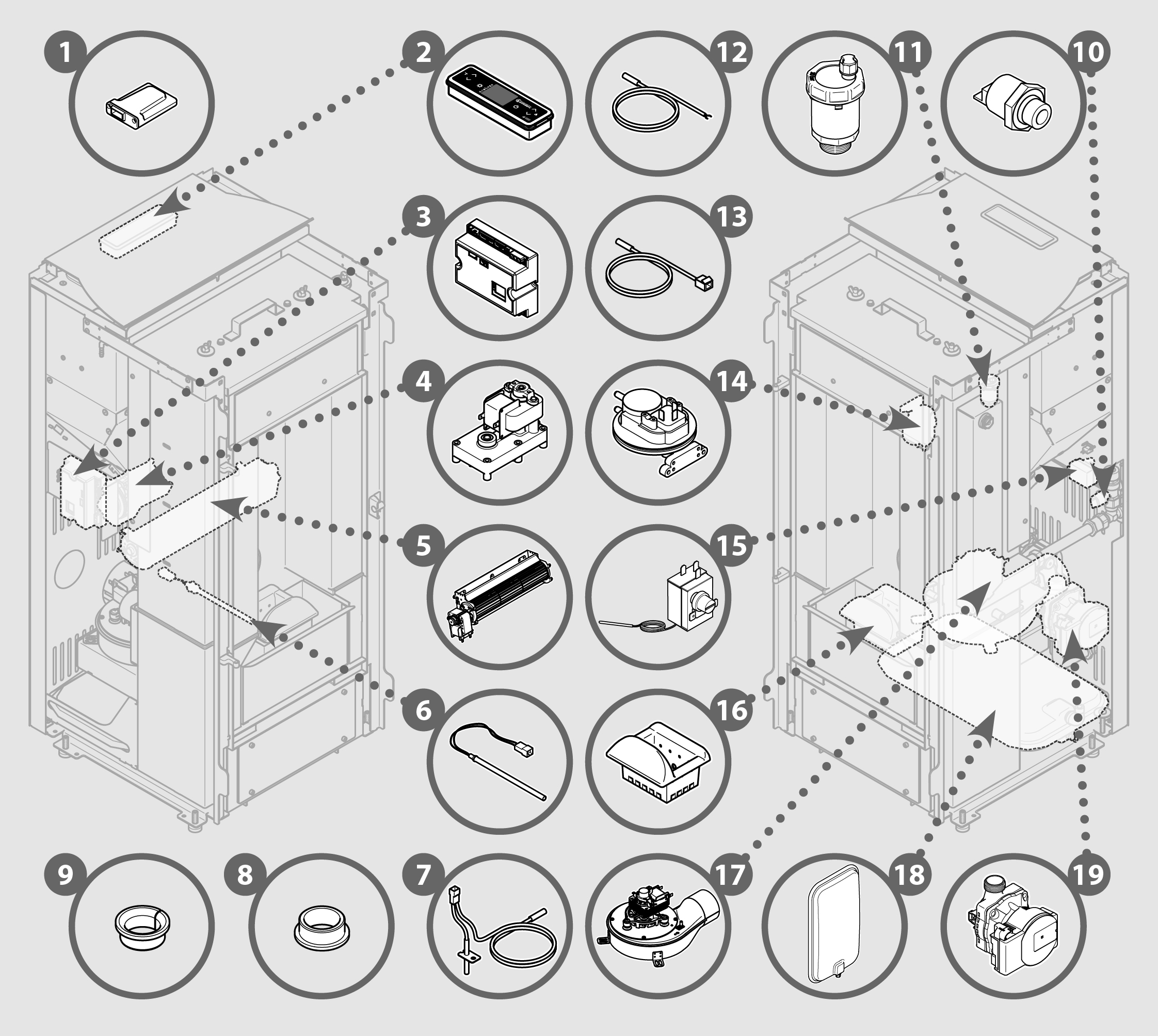 Vue éclatée BOLINA - 72460458XX