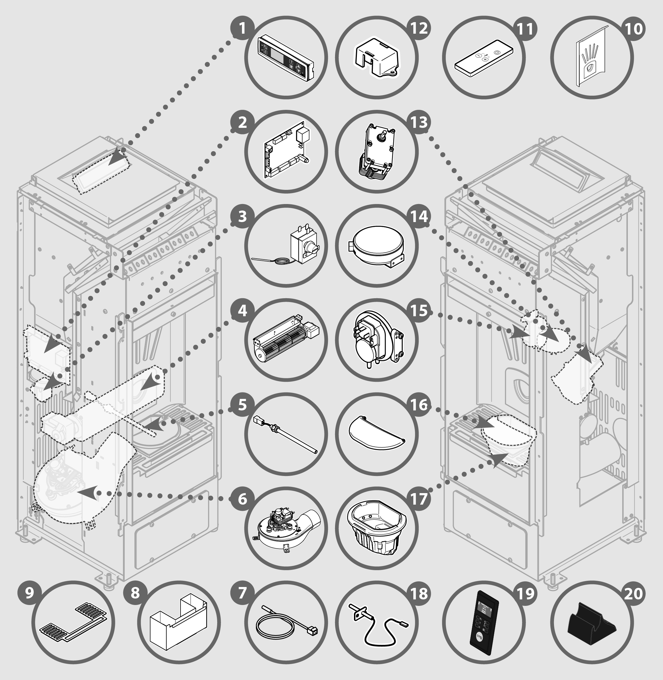 Vue éclatée EIRENE 9 - 7291028800C