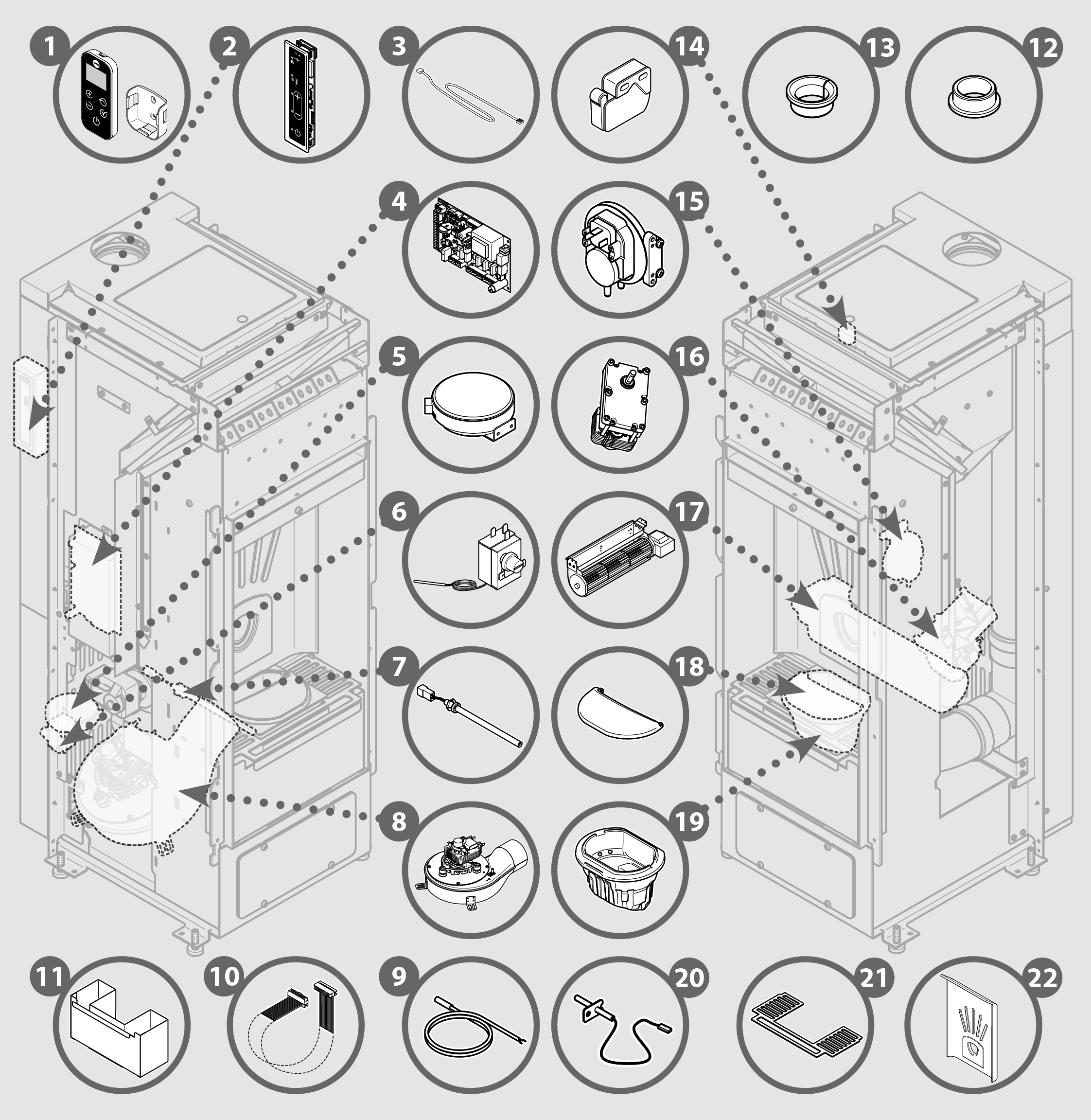 Vue éclatée ALIAS 8 - 7291029400C