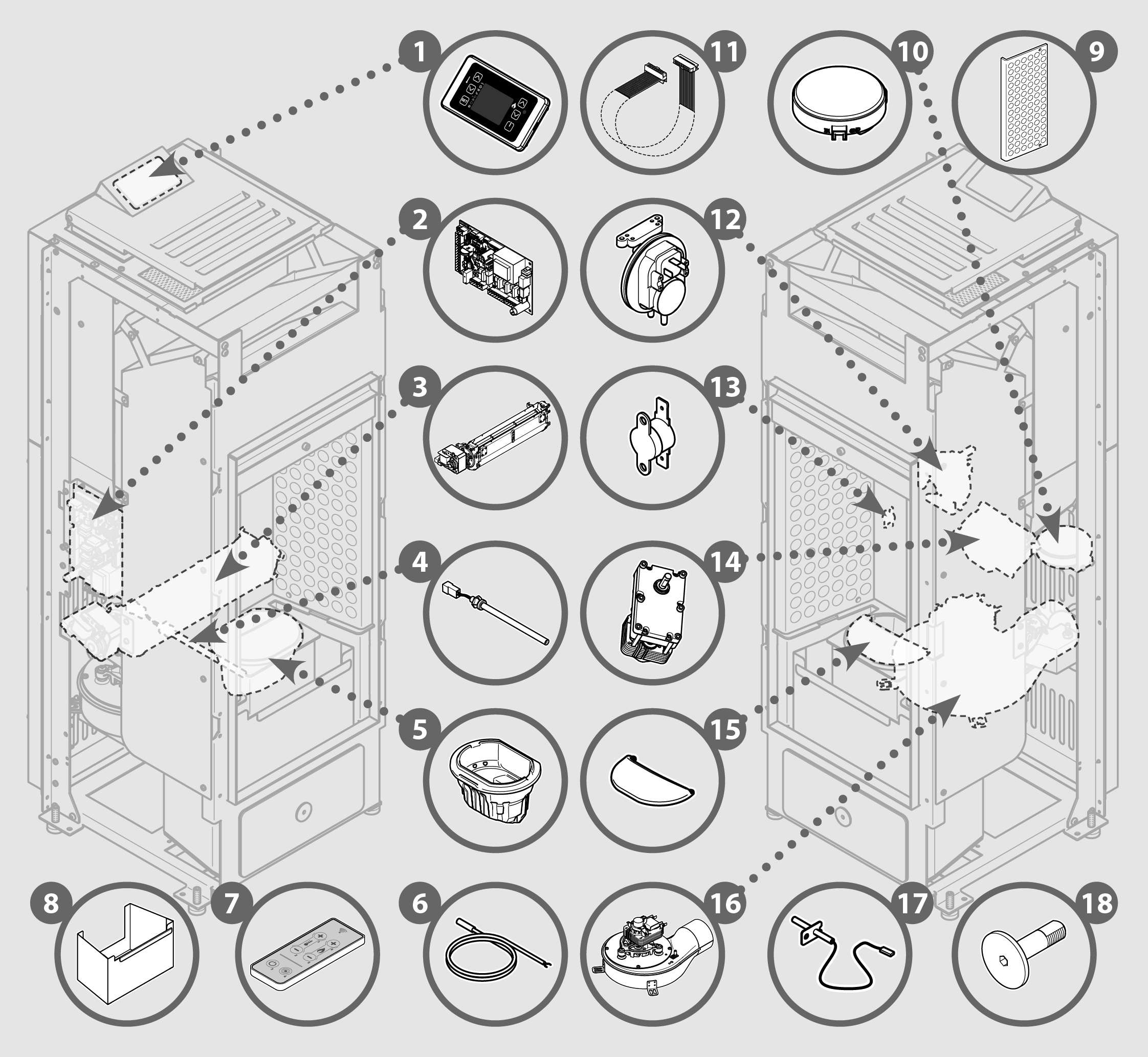 Vue éclatée ALBION 9 - 7291031700C