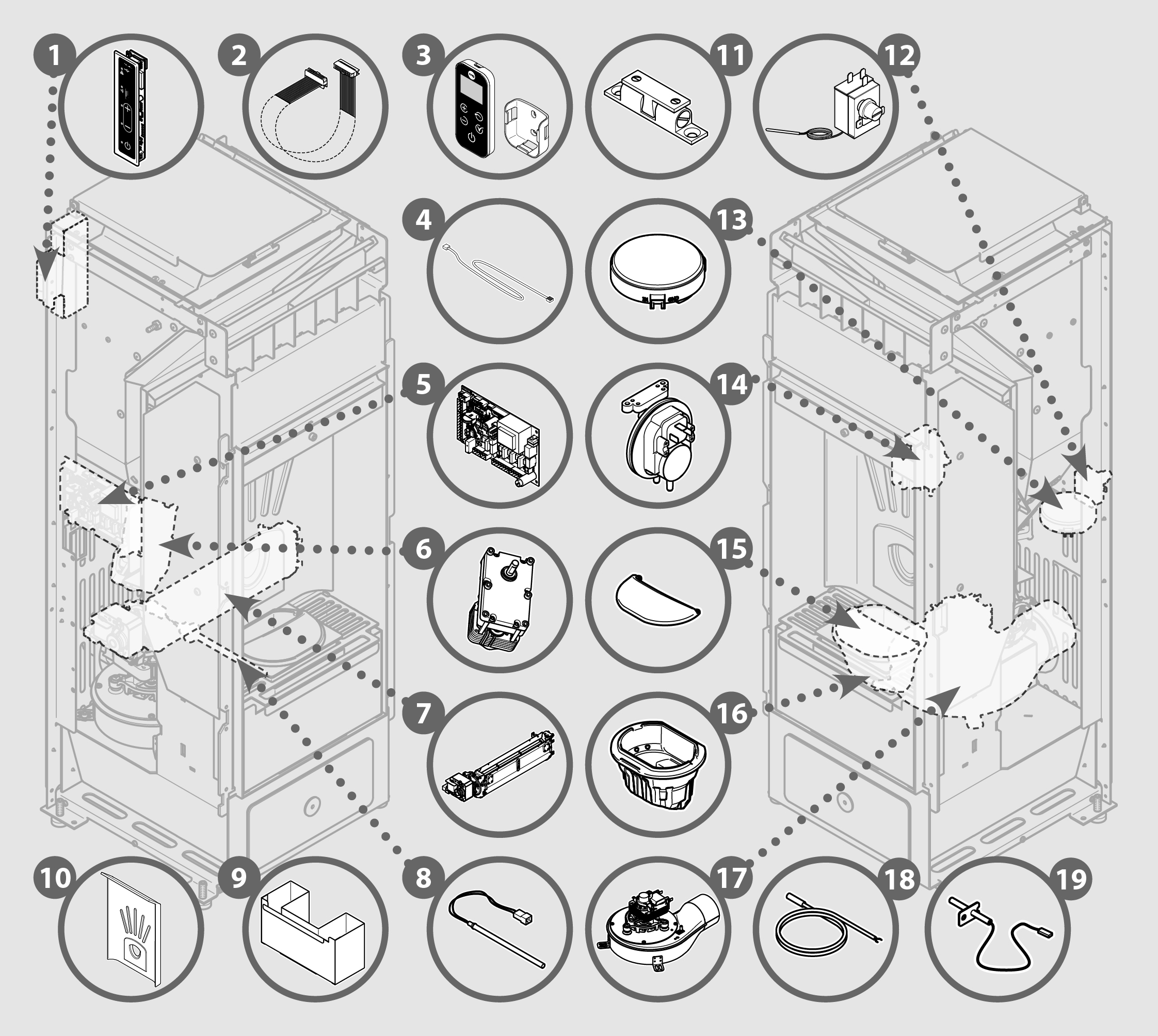 Vue éclatée AVALON-2 6 - 7291031800C