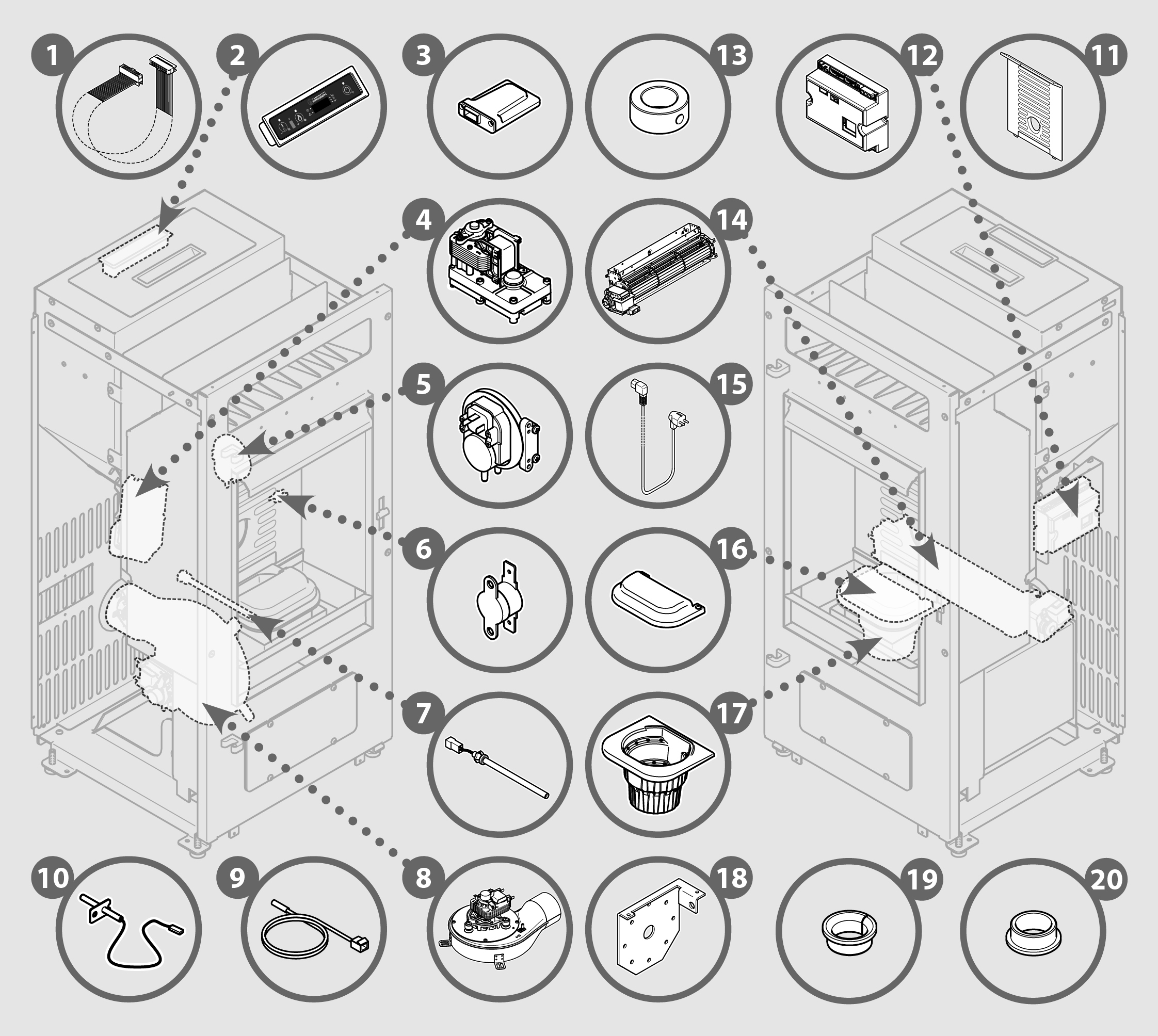 Vue éclatée LATO 9 - 72910347XX