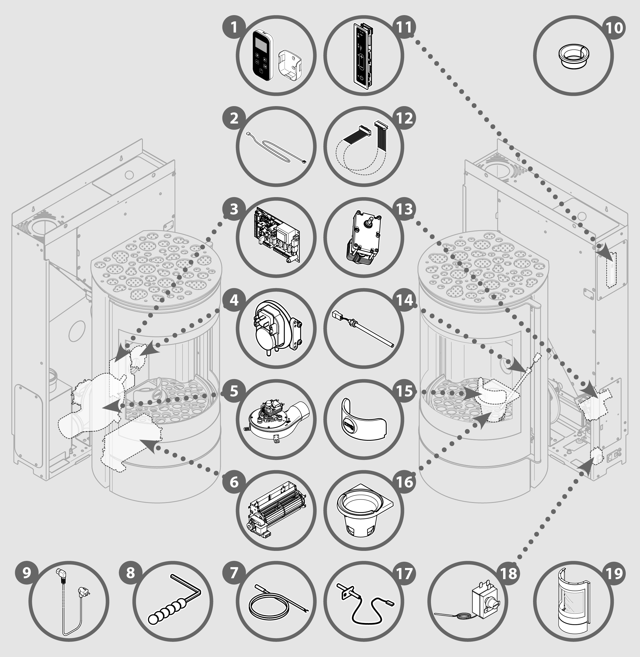 Vue éclatée ALGOL SX - 72910352XXC