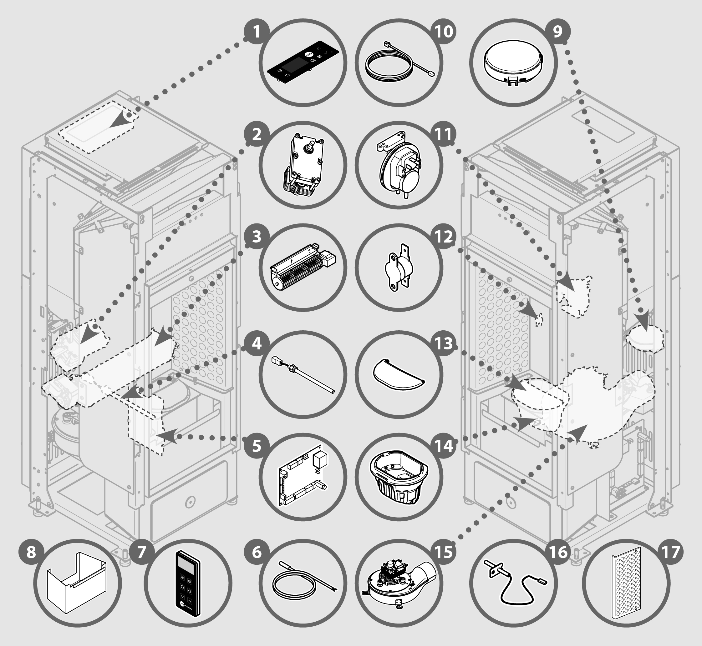 Vue éclatée ALBION-2 6 - 7291035500C