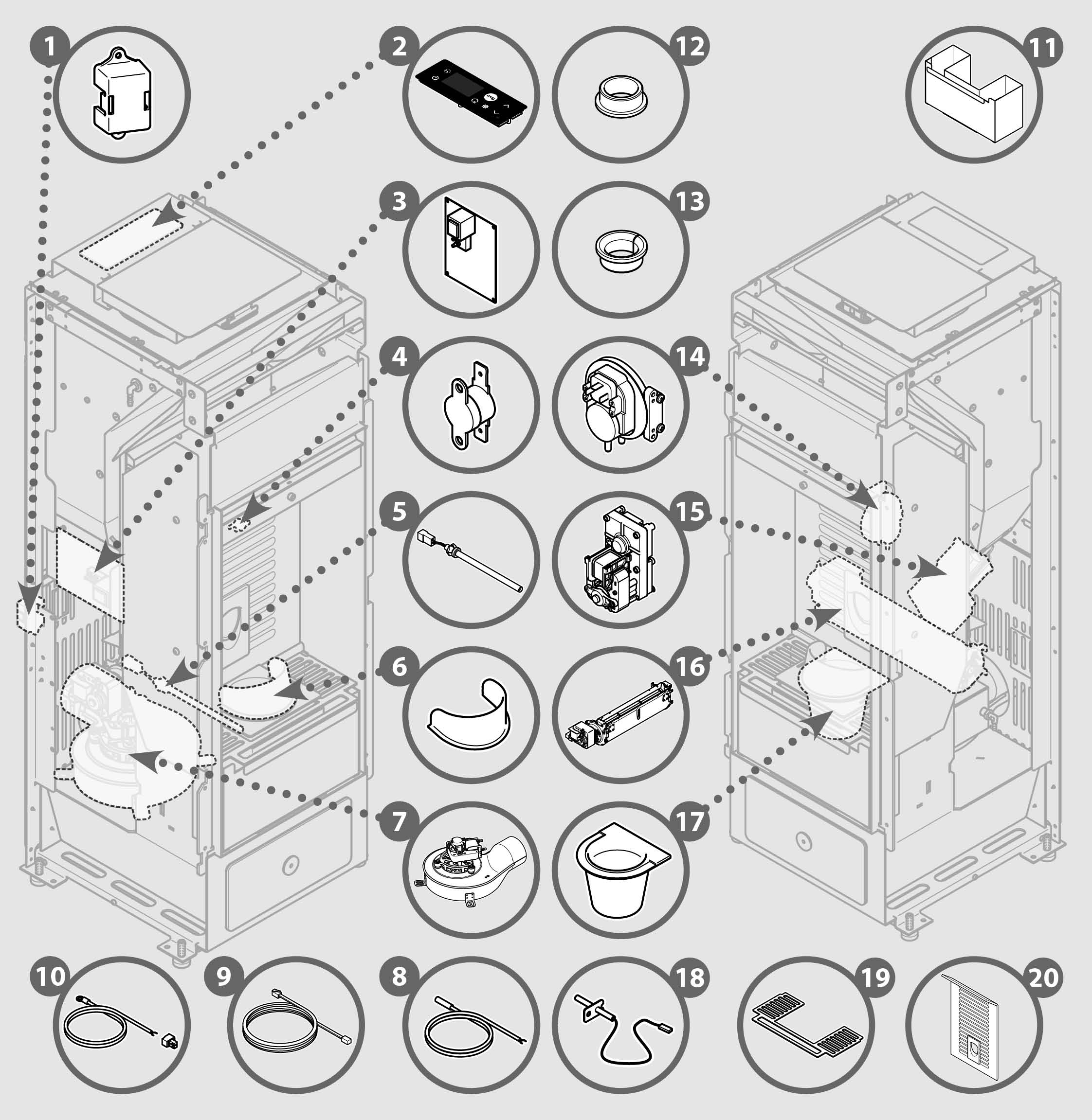 Vue éclatée AVALON-2N 9 - 7291046200C