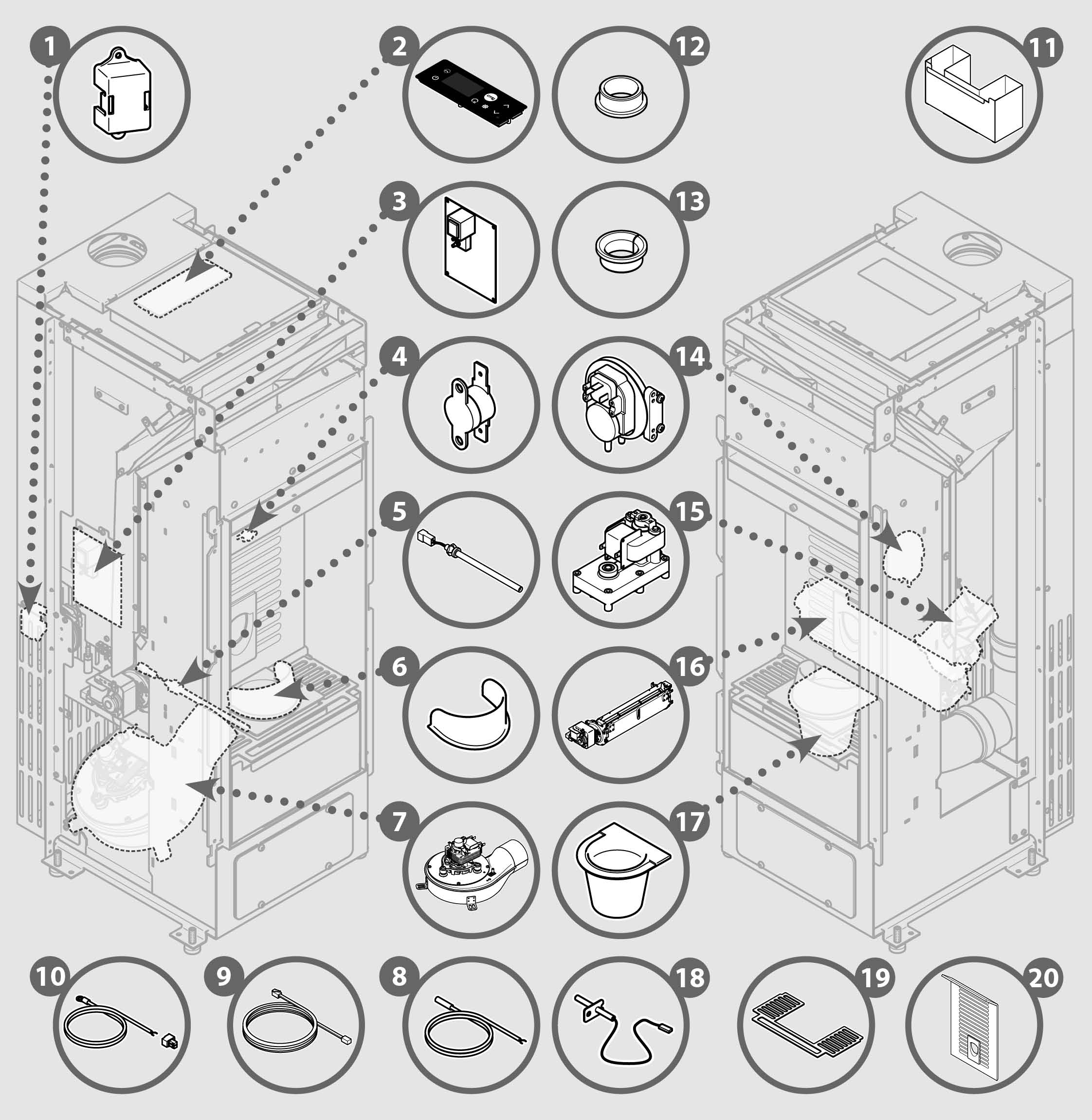 Vue éclatée ALIAS-2N 8 - 7291046600C