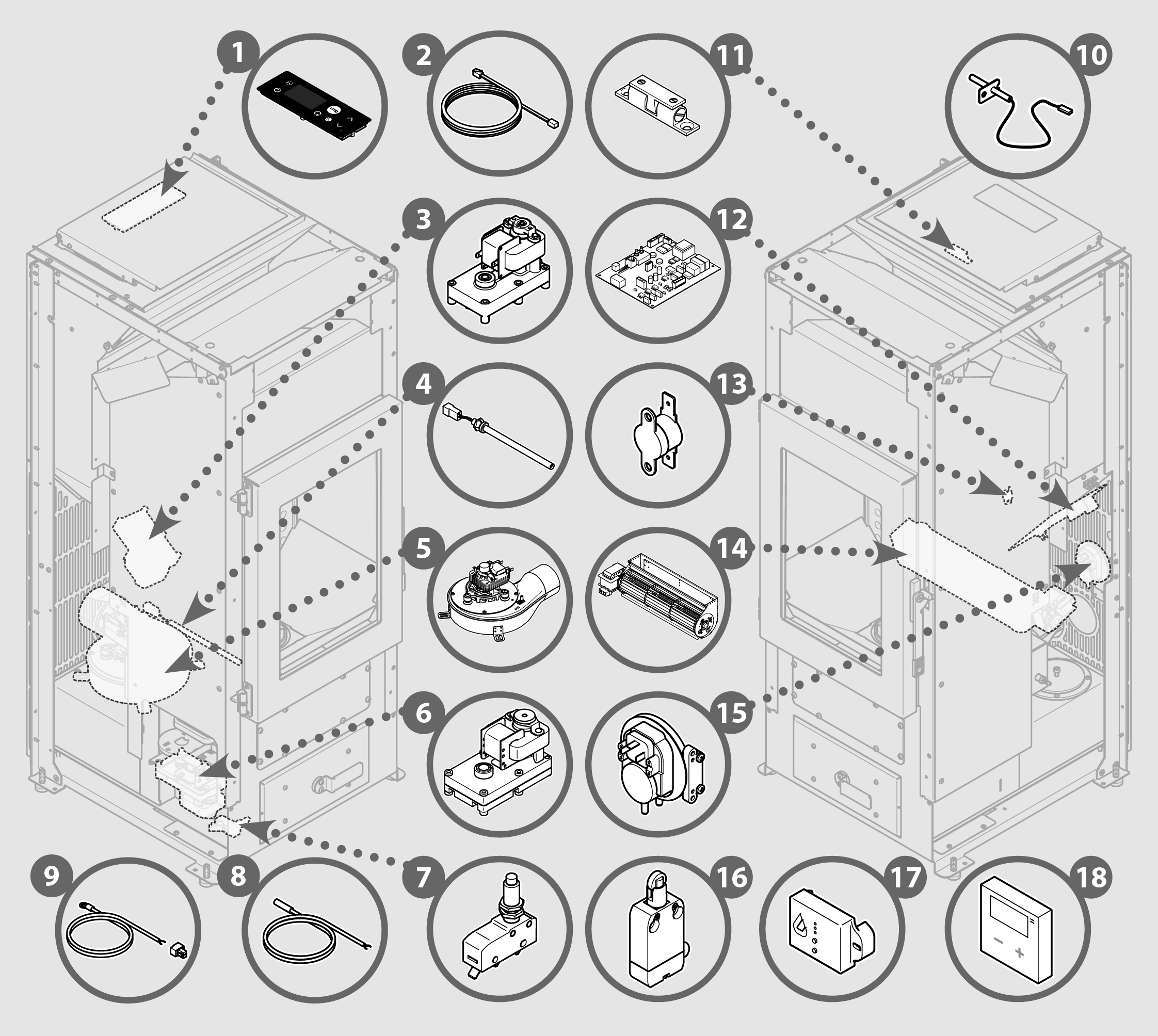 Vue éclatée MVi ED12 + BeeFire - 7291048400C