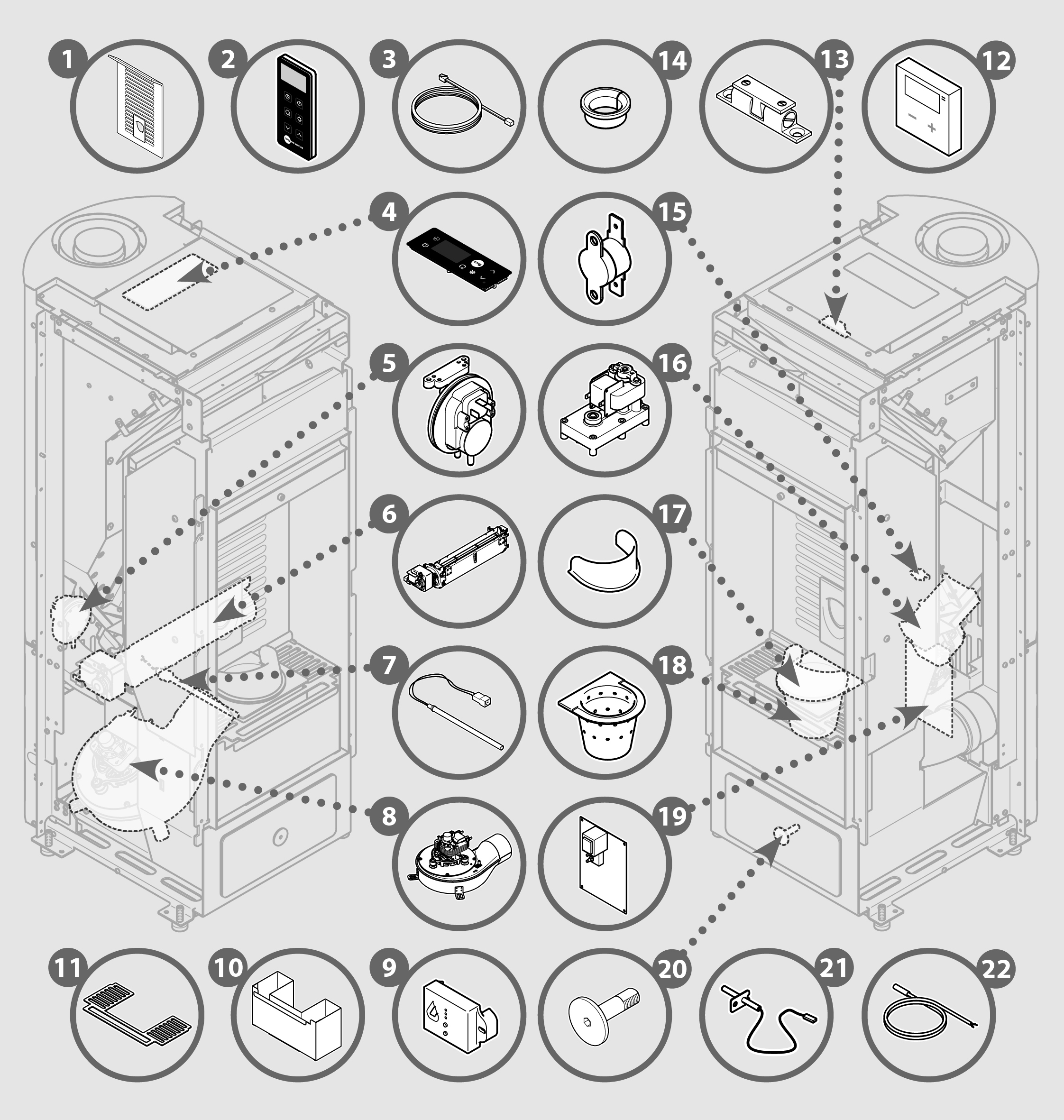 Vue éclatée BOREA-N8 + BeeFire - 7291051200C