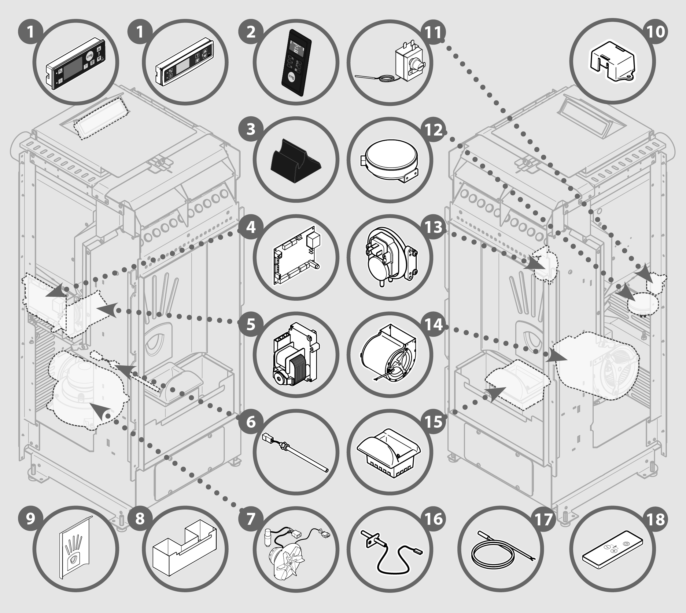 Vue éclatée LX 12UP - 7294015300C