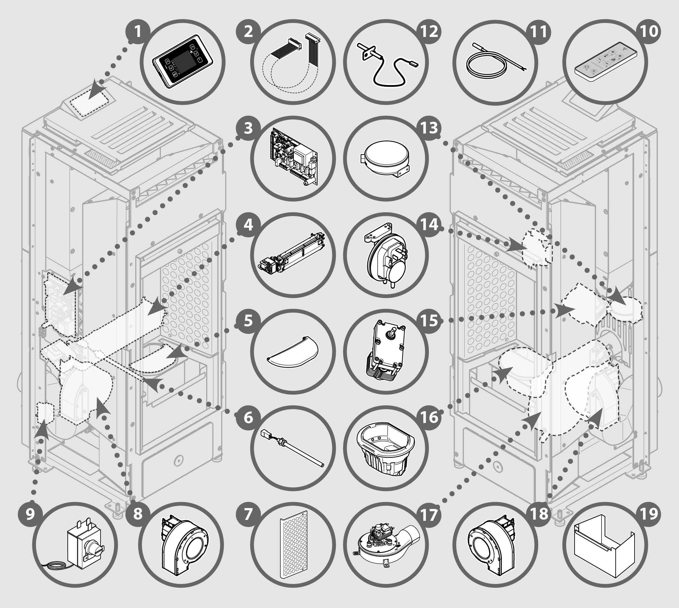 Vue éclatée THULE 9 - 7294031500C