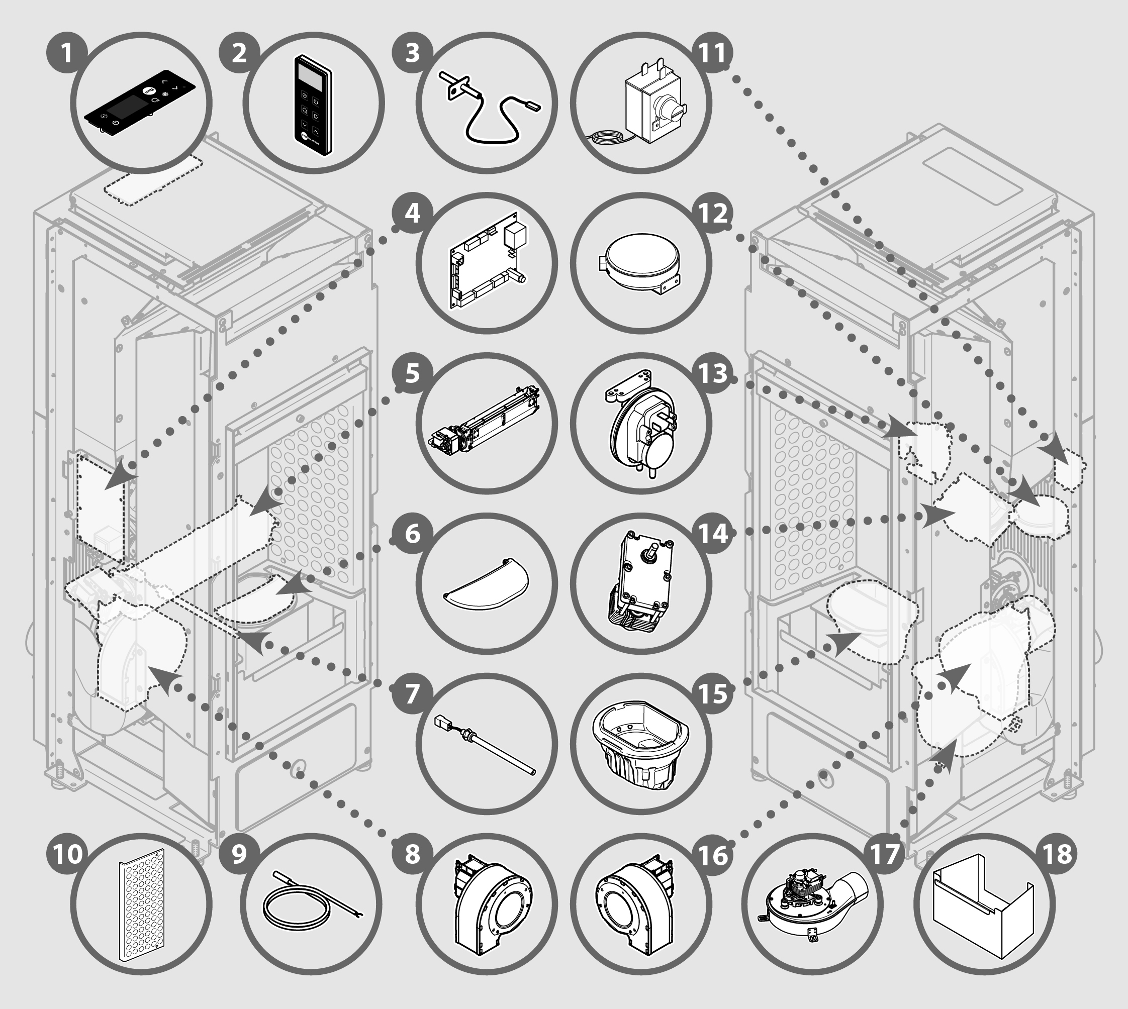 Vue éclatée THULE-2N 9 - 7294041100C