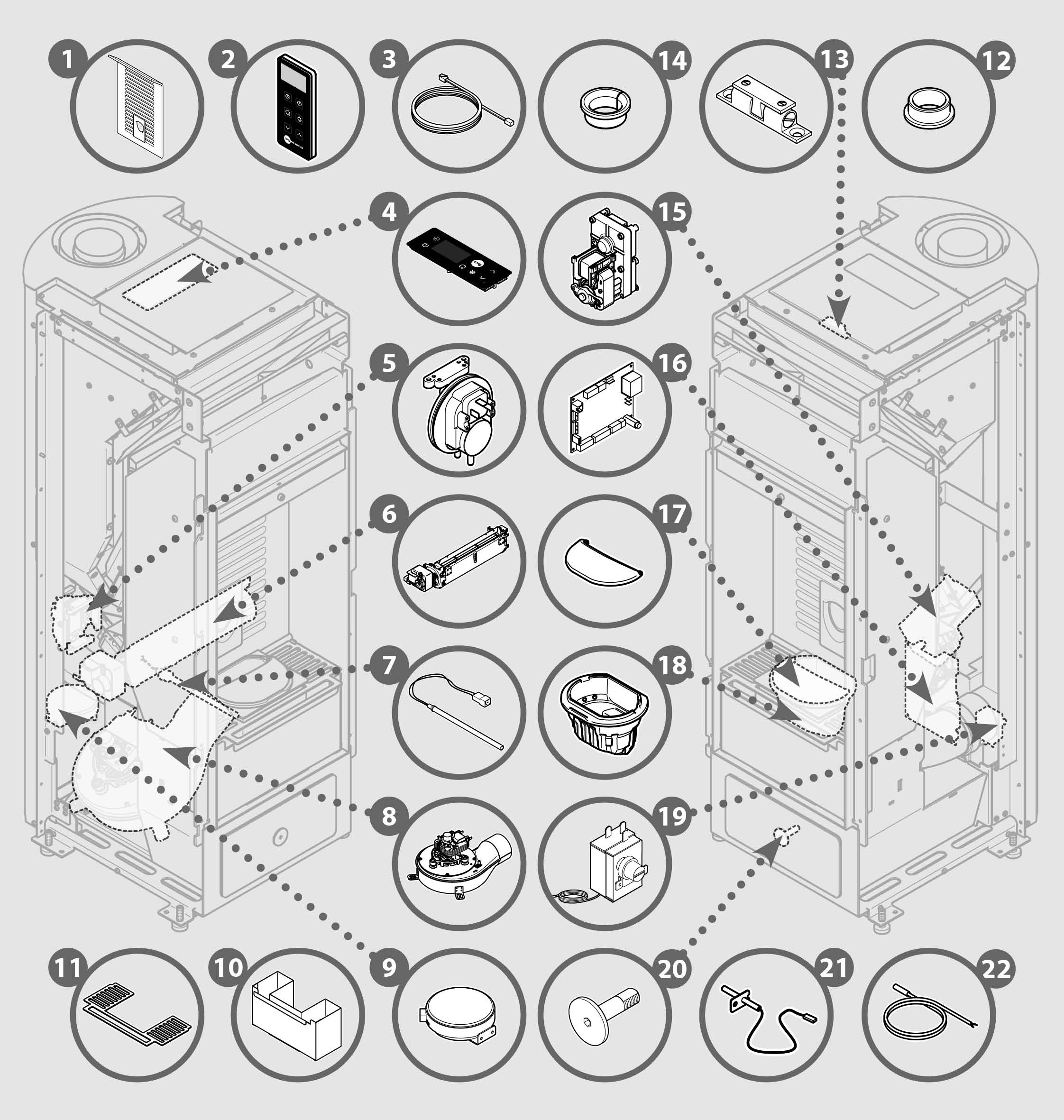 Vue éclatée BOREA 6 - 7294042000C