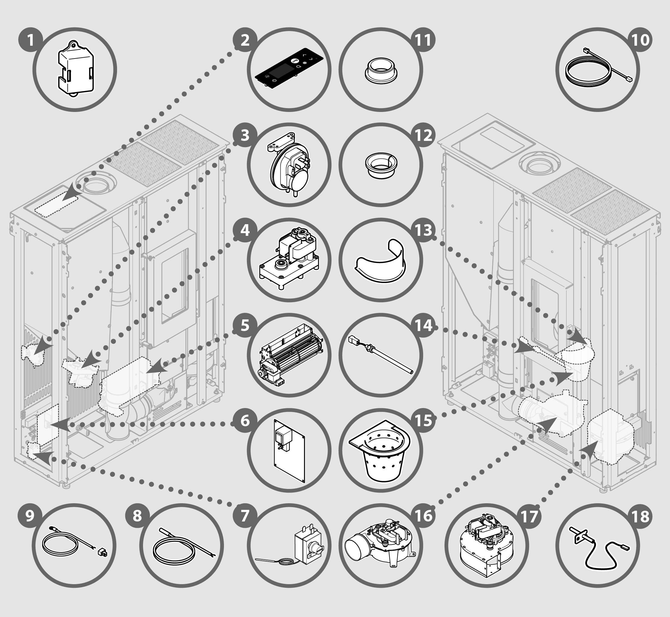Vue éclatée ACE 9 - 7294047500C