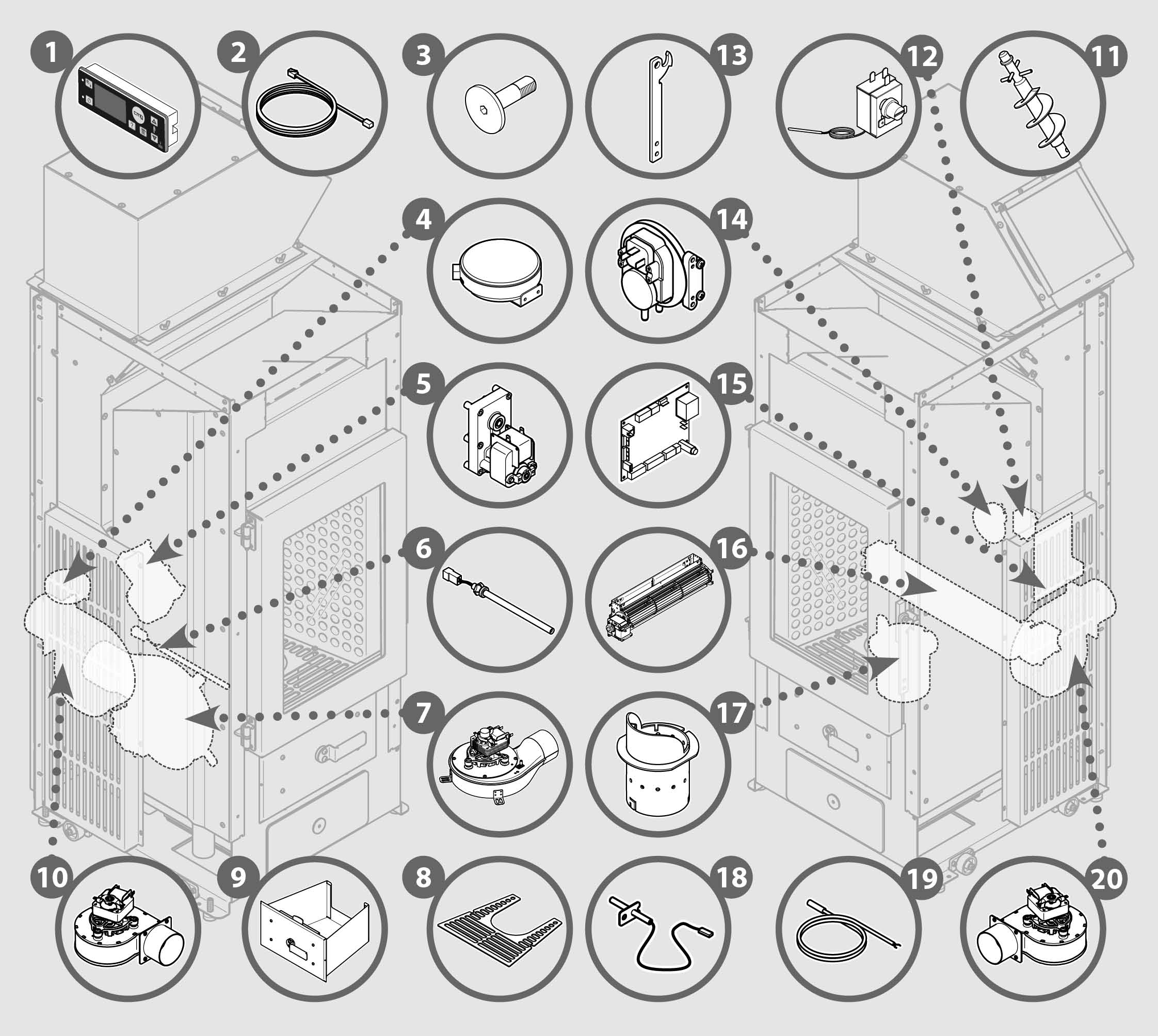 Vue éclatée INSIDE S9 - 7594046300C